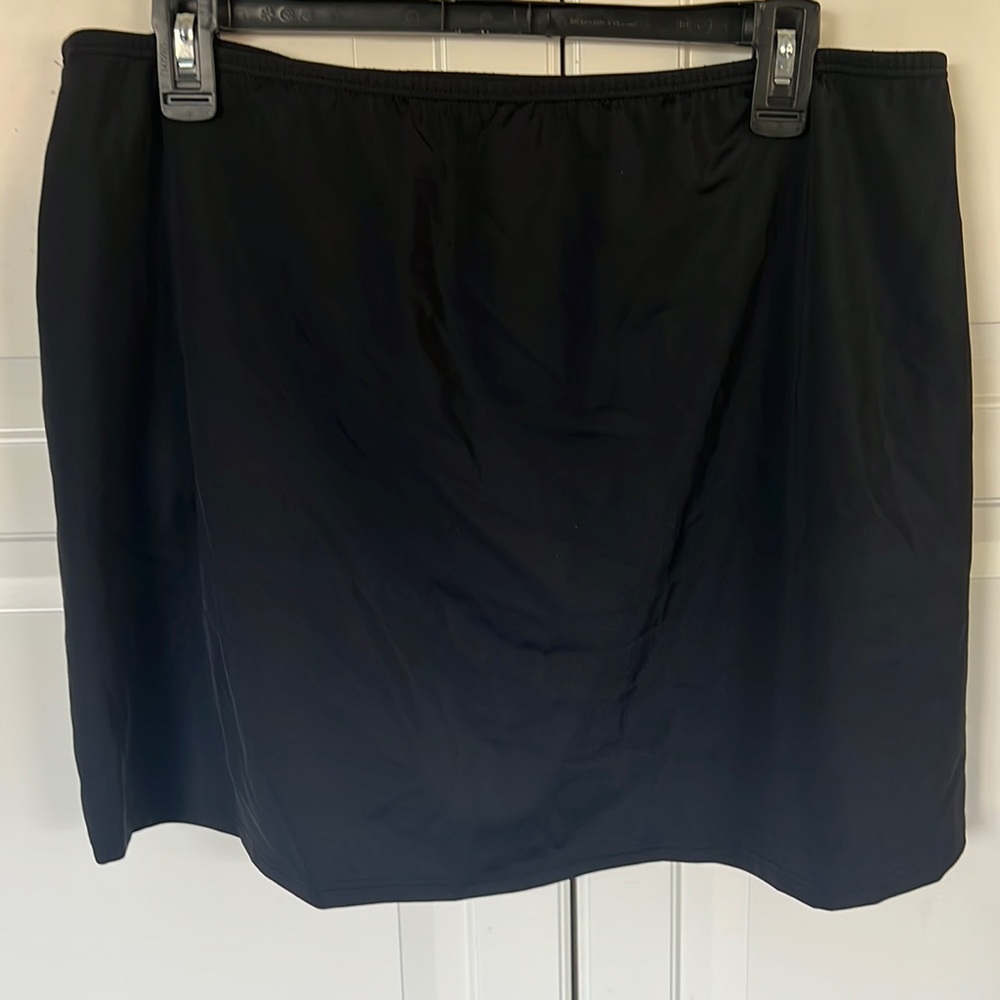 Swim skirt with built in bikini bottoms